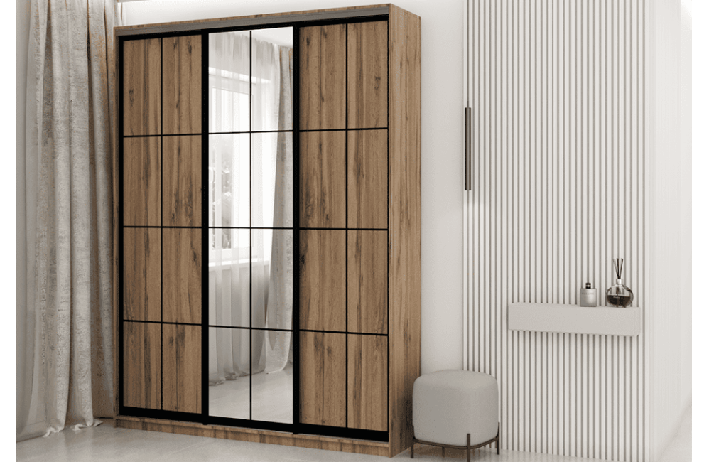 Шафа-купе "Loft" 177 см 3-дверна
