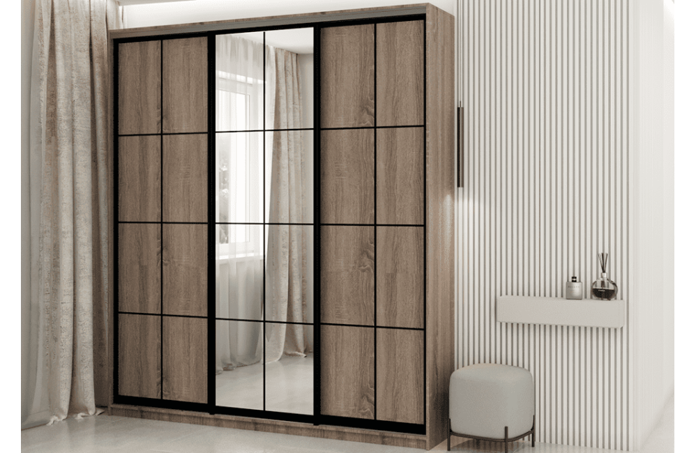 Шафа-купе "Loft" 210 см 3-дверна