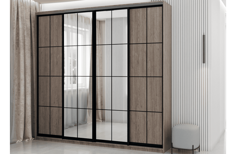 Шафа-купе "Loft" 250 см 4-дверна