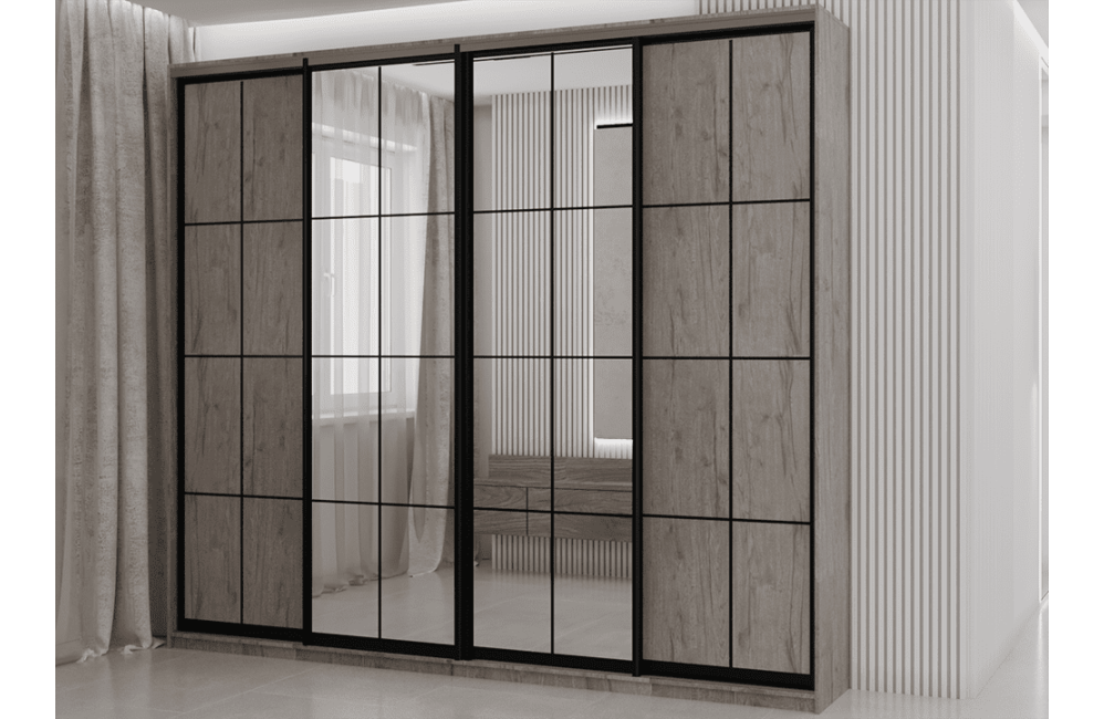 Шафа-купе "Loft" 270 см 4-дверна
